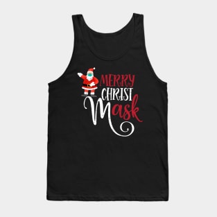 Merry Christmask Santa Gift Tank Top